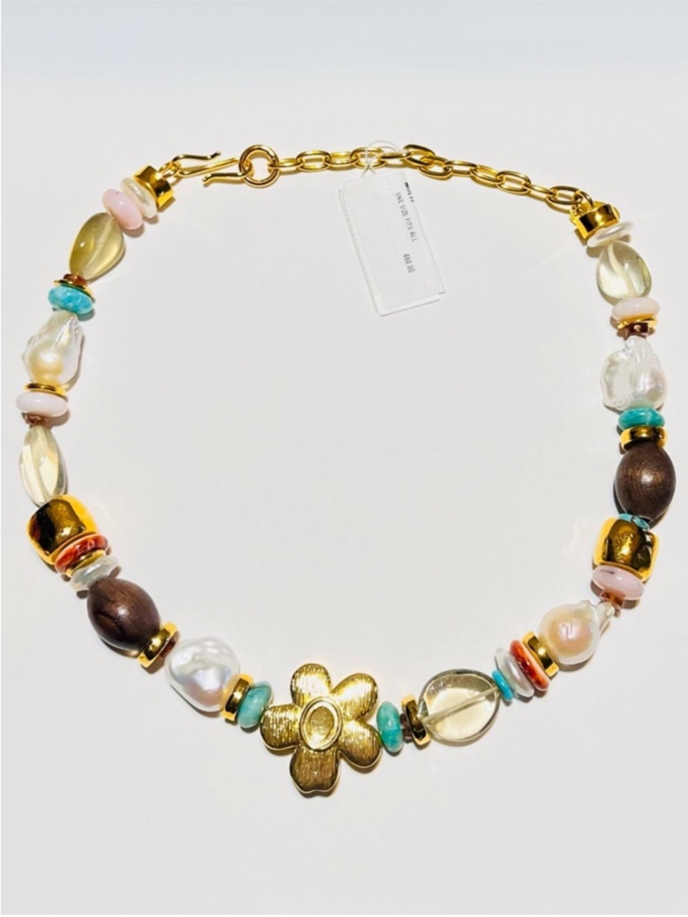 LIZZIE FORTUNATO Women's Mistflower Necklace In Apple